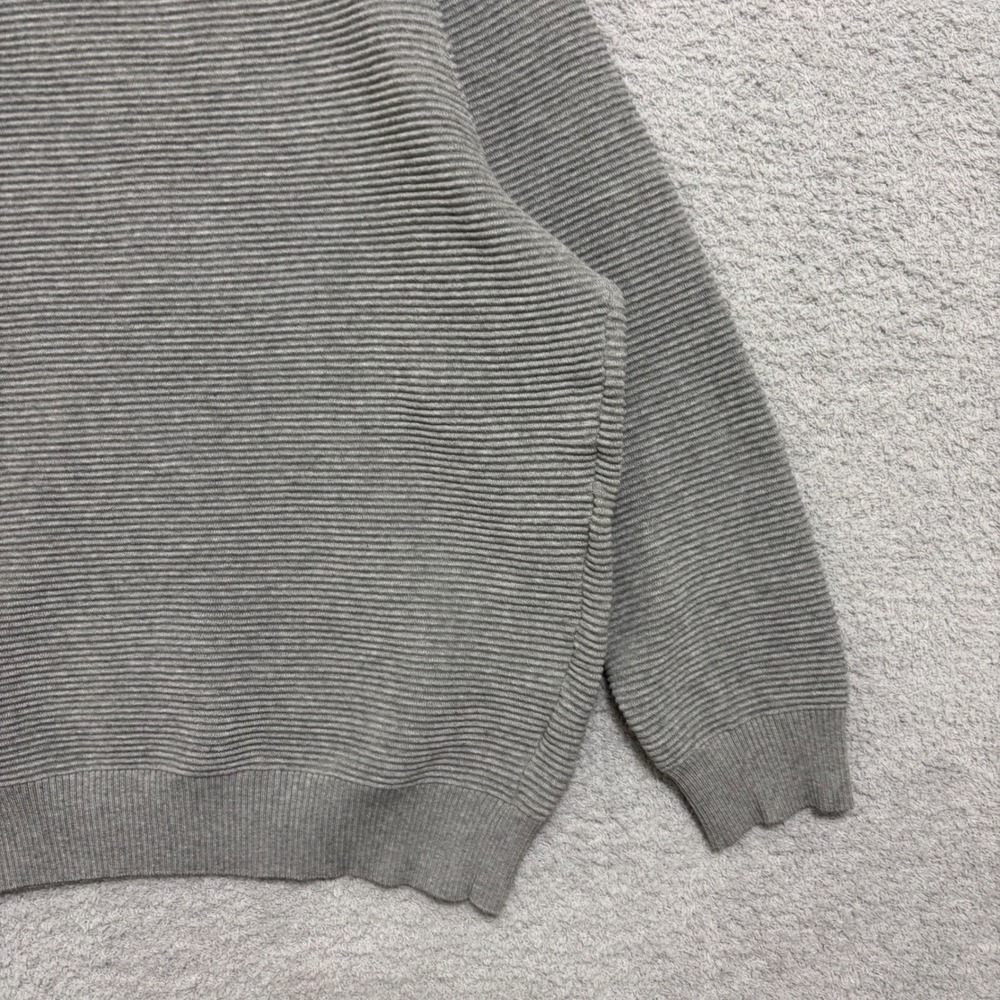 Gray Ribbed Crew Neck Pullover Sweater Size XXXL Workwear Neutral - Picture 9 of 13